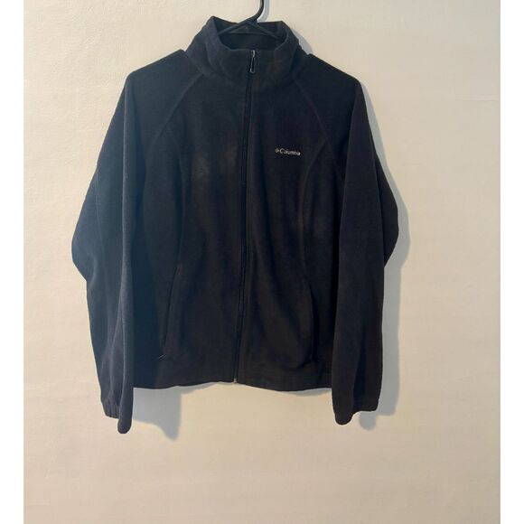 Columbia Women’s Black Full-Zip Fleece Jacket – Size Large – Outdoor Casual - Picture 1 of 3